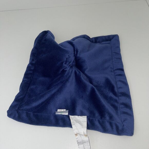 Lullaby Lane Elephant Plush Lovey Rattle Security Blanket Gray Pink Blue 11 Inch - Picture 6 of 8